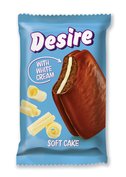 Soft Cake "Desire" White Cream (24x50g)