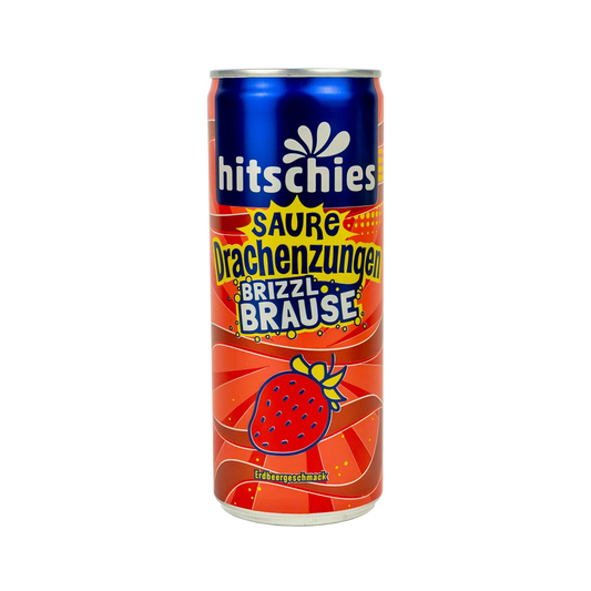 Hitschies Saure Drachenzungen brizzl Brause Erdbeer (24x250ml)
