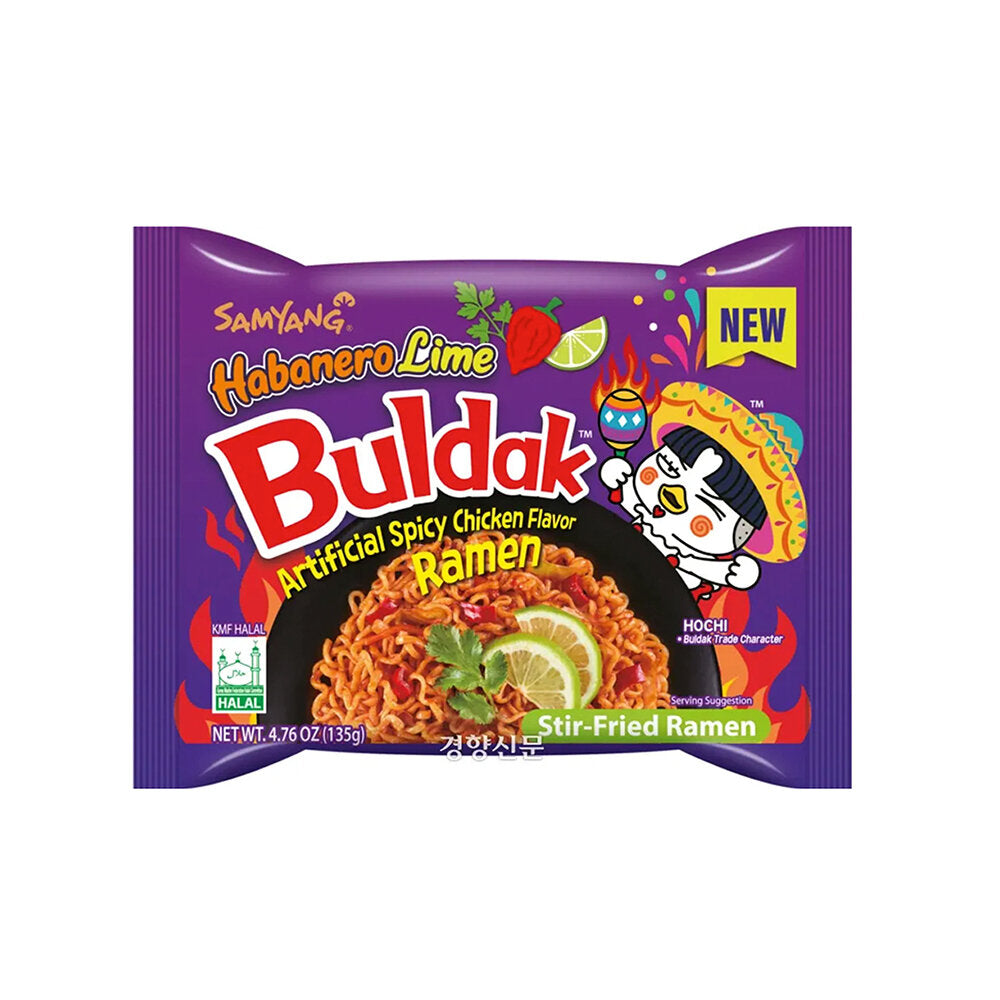 Buldak Samyang Hot Chicken Ramen Habanero Lime (40x135g)