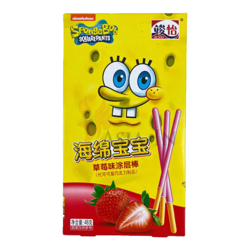 Spongebob Coated Stick Strawberry (36x48g)